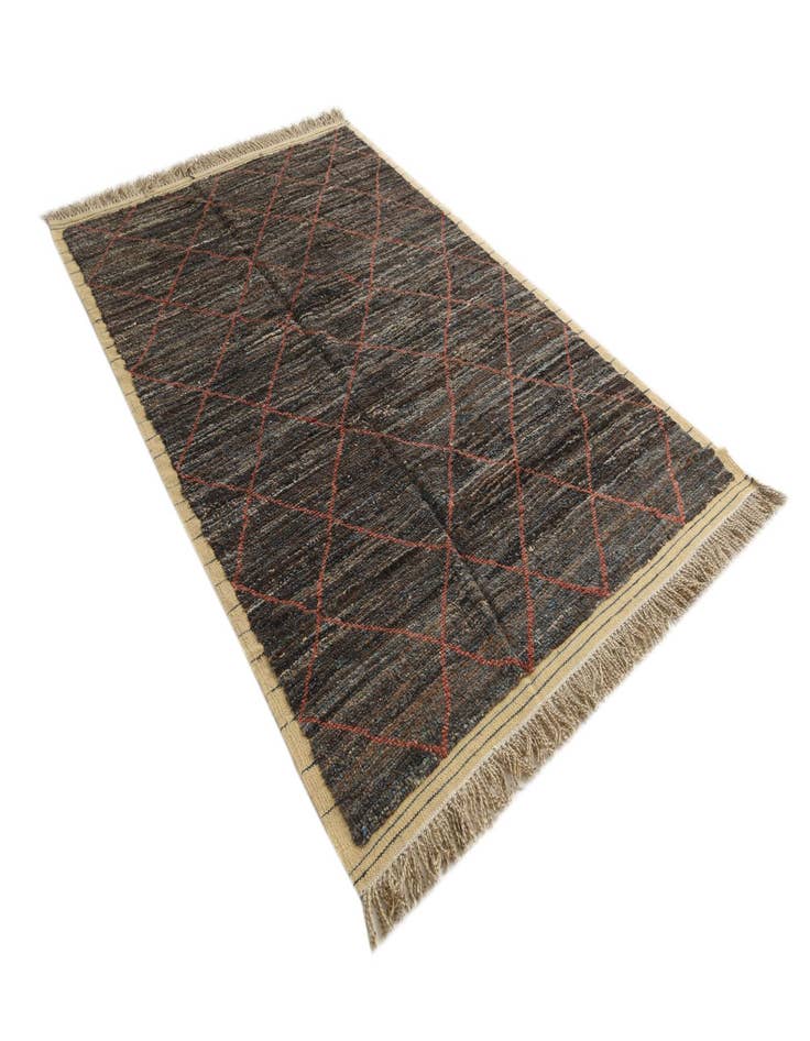 Detail image of  6' 2 x 9' 6  Hand Knotted Moroccan Wool Rug