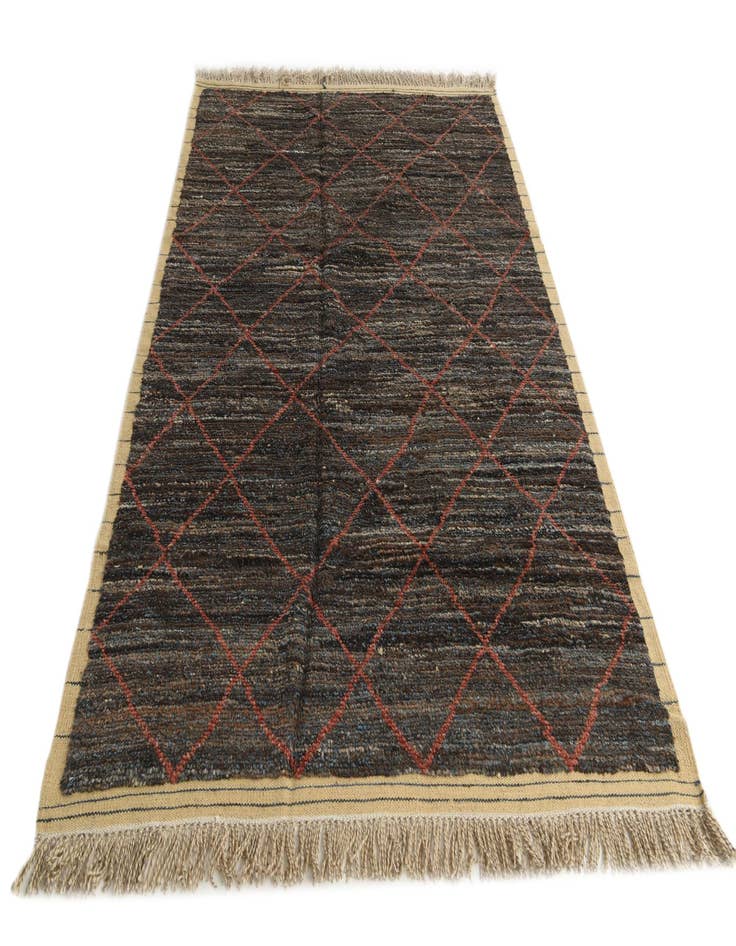 Detail image of  6' 2 x 9' 6  Hand Knotted Moroccan Wool Rug