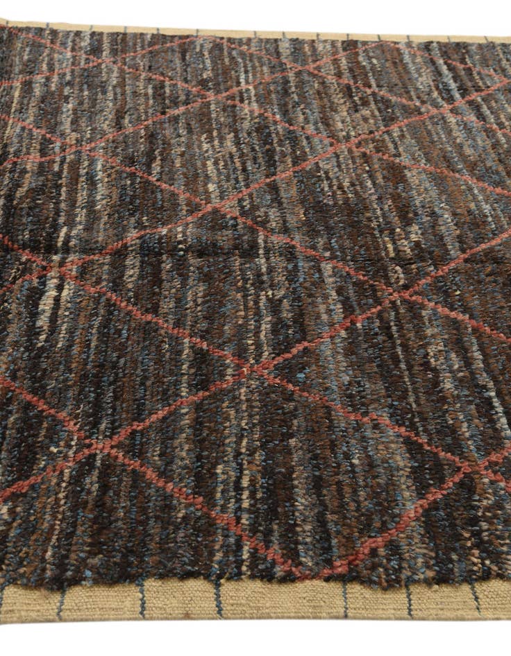 Detail image of  6' 2 x 9' 6  Hand Knotted Moroccan Wool Rug
