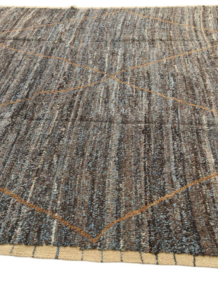 Detail image of  9' 3 x 12' 2  Hand Knotted Moroccan Wool Rug