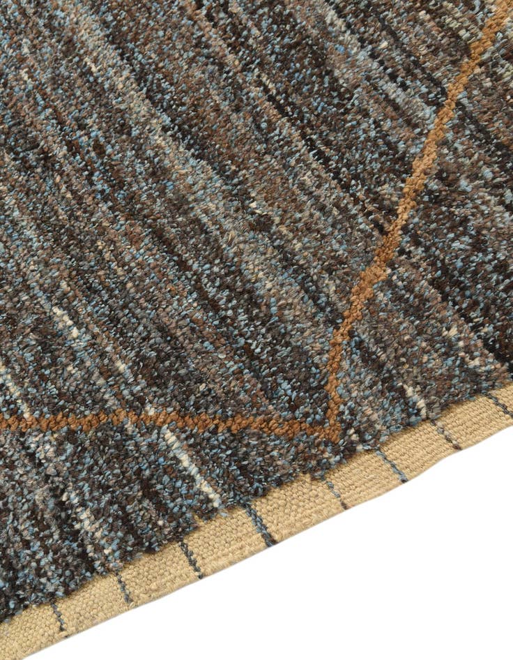 Detail image of  9' 3 x 12' 2  Hand Knotted Moroccan Wool Rug