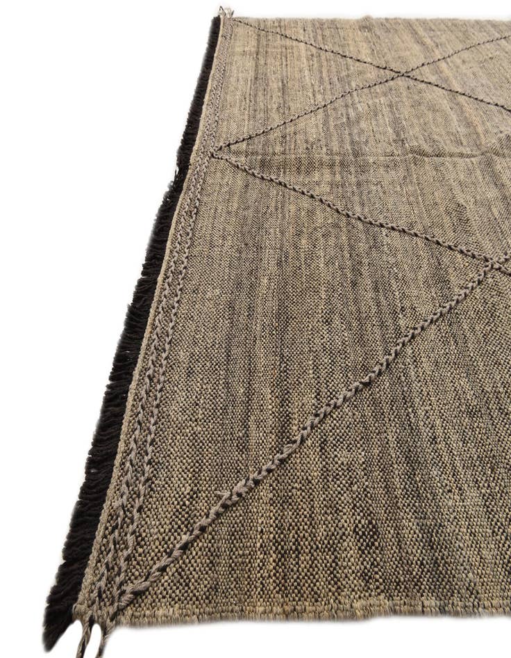 Detail image of  6' 10 x 9' 6  Hand Knotted Moroccan Wool Rug