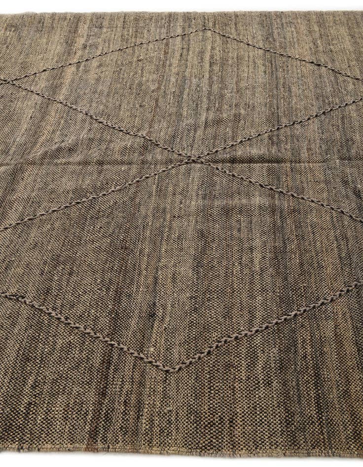 Detail image of  6' 10 x 9' 6  Hand Knotted Moroccan Wool Rug
