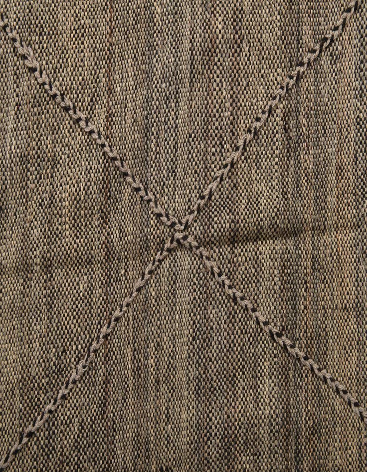 Detail image of  6' 10 x 9' 6  Hand Knotted Moroccan Wool Rug