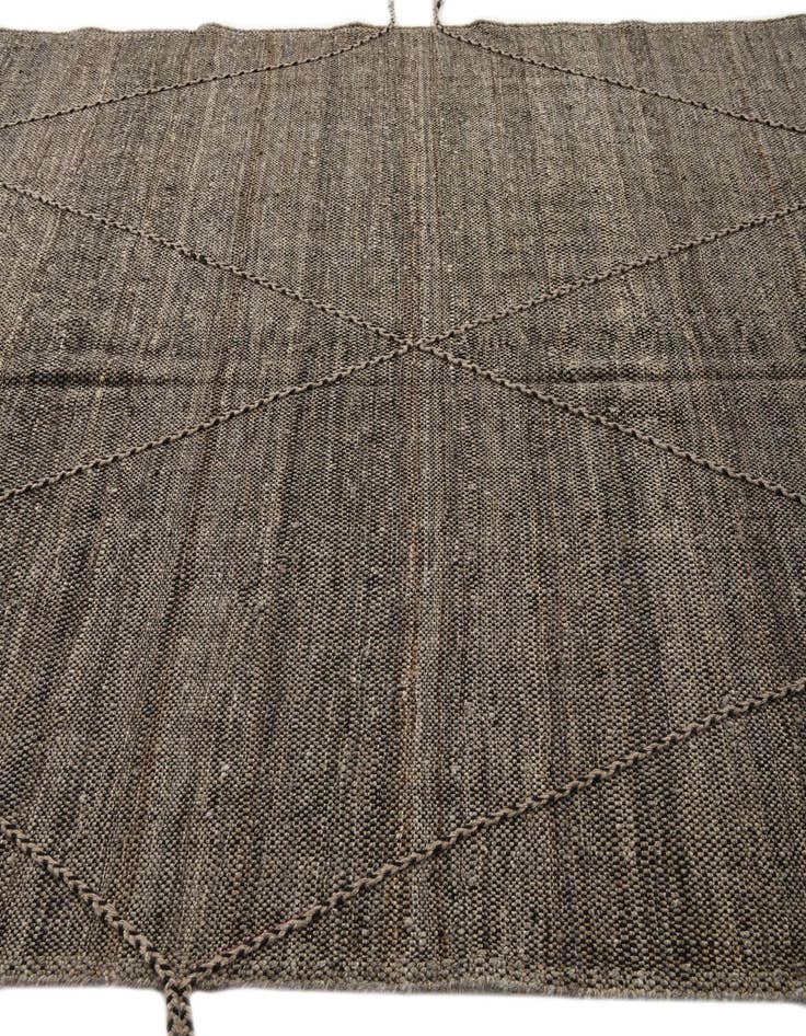 Detail image of  6' 8 x 9' 8  Hand Knotted Moroccan Wool Rug