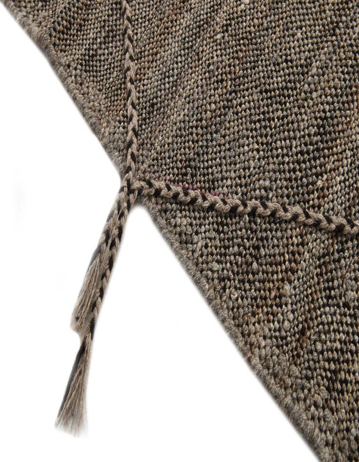 Detail image of  6' 8 x 9' 8  Hand Knotted Moroccan Wool Rug