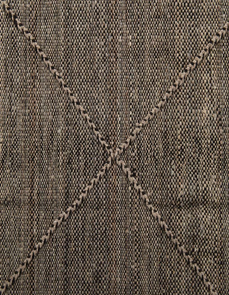 Detail image of  6' 8 x 9' 8  Hand Knotted Moroccan Wool Rug