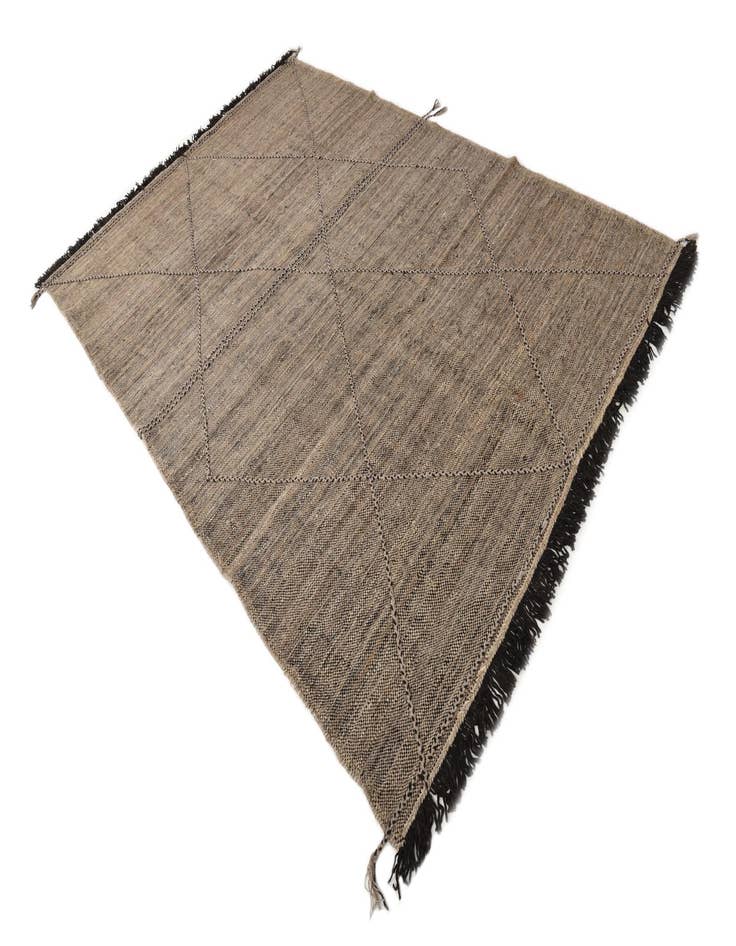 Detail image of  6' 7 x 9' 9  Hand Knotted Moroccan Wool Rug