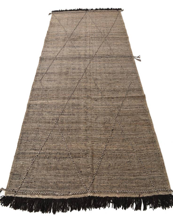 Detail image of  6' 7 x 9' 9  Hand Knotted Moroccan Wool Rug