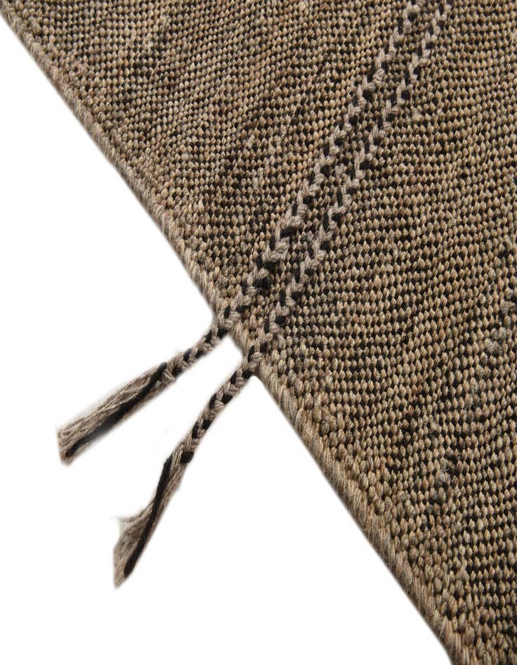 Detail image of  6' 7 x 9' 9  Hand Knotted Moroccan Wool Rug