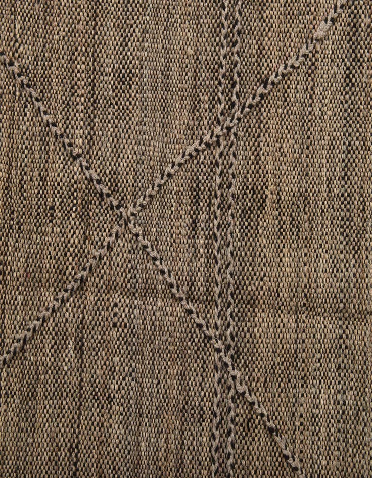 Detail image of  6' 7 x 9' 9  Hand Knotted Moroccan Wool Rug