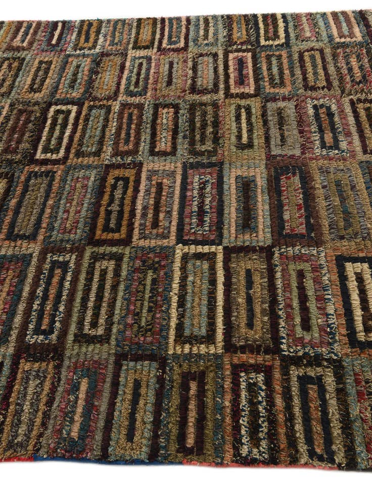 Detail image of  6' 4 x 10' 7  Hand Knotted Moroccan Wool Rug