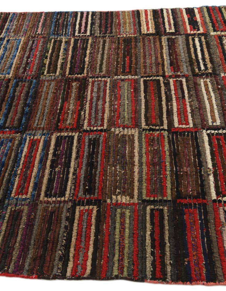 Detail image of  5' 10 x 9' 9  Hand Knotted Moroccan Wool Rug