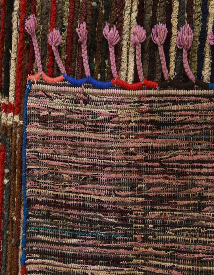 Detail image of  5' 10 x 9' 9  Hand Knotted Moroccan Wool Rug