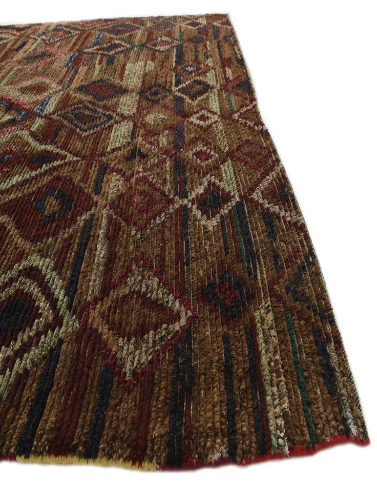 Detail image of  6' 9 x 9' 9  Hand Knotted Moroccan Wool Rug