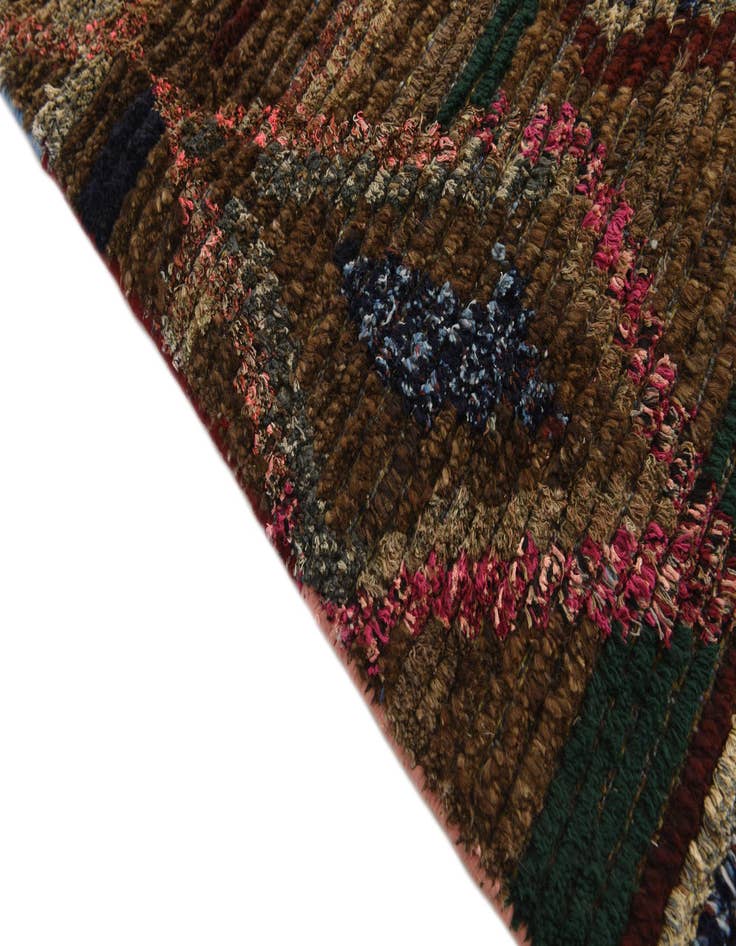 Detail image of  6' 9 x 9' 9  Hand Knotted Moroccan Wool Rug