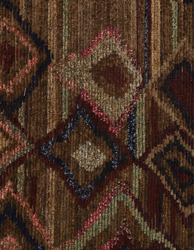 Detail image of  6' 9 x 9' 9  Hand Knotted Moroccan Wool Rug