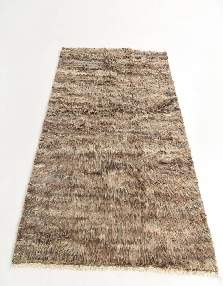 Detail image of  5' 9 x 7'  Hand Knotted Moroccan Wool Rug