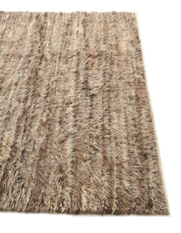 Detail image of  5' 9 x 7'  Hand Knotted Moroccan Wool Rug