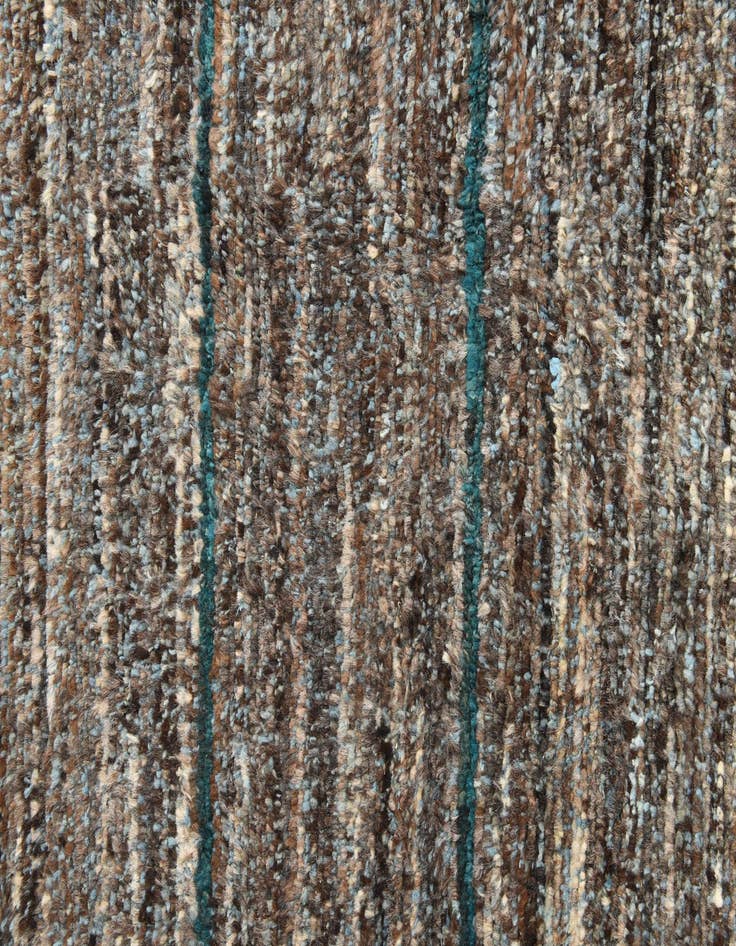 Detail image of  6' 2 x 9' 6  Hand Knotted Moroccan Wool Rug