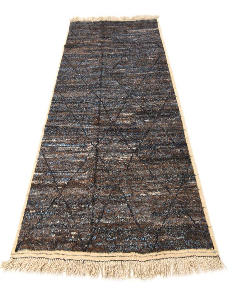 Detail image of  6' 2 x 9' 3  Hand Knotted Moroccan Wool Rug