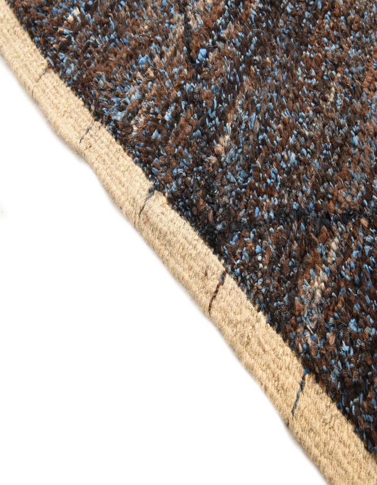 Detail image of  6' 2 x 9' 3  Hand Knotted Moroccan Wool Rug