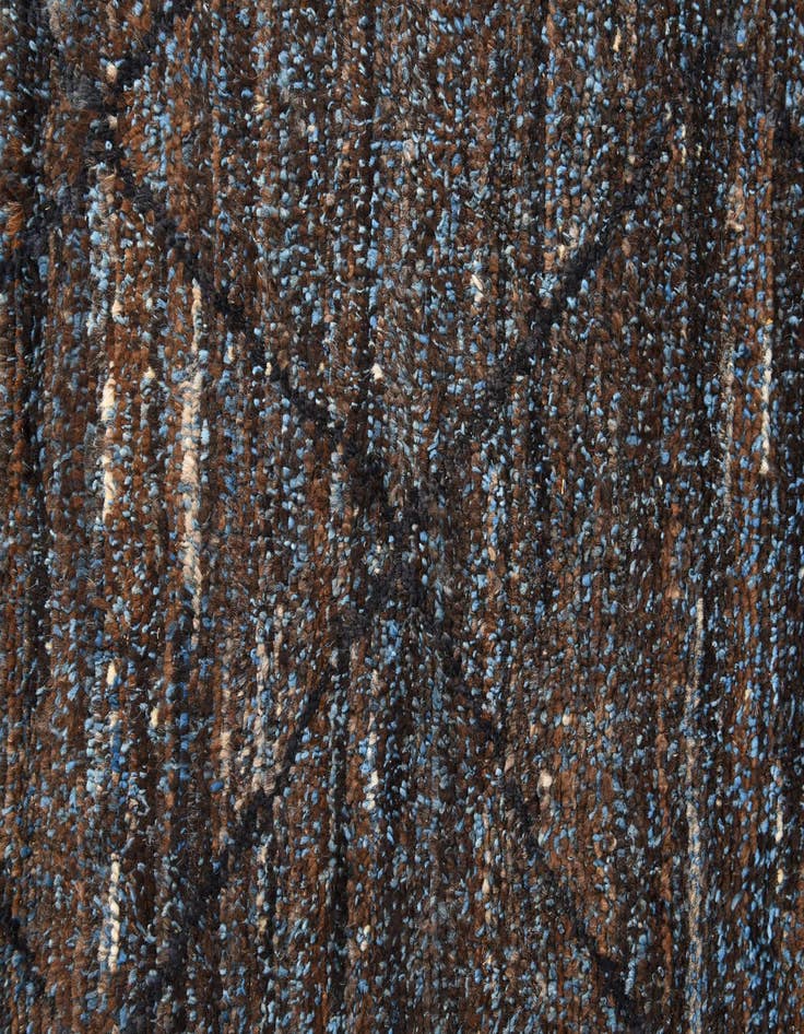 Detail image of  6' 2 x 9' 3  Hand Knotted Moroccan Wool Rug