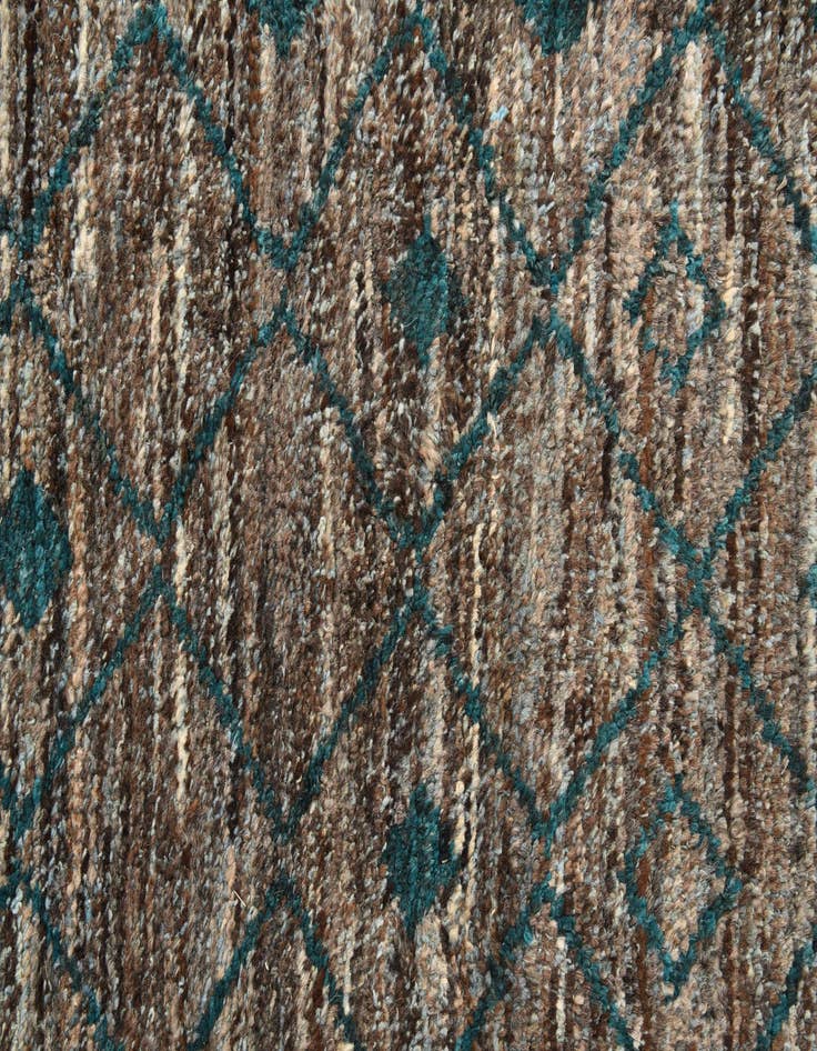 Detail image of  8' x 10' 6  Hand Knotted Moroccan Wool Rug