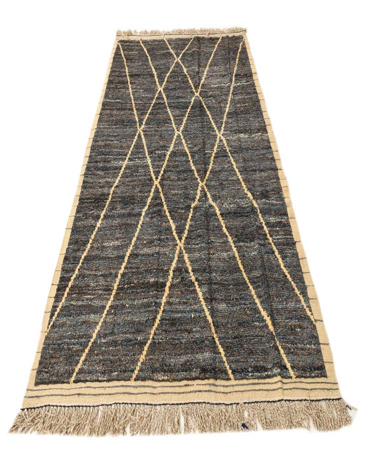 Detail image of  6' x 9' 9  Hand Knotted Moroccan Wool Rug