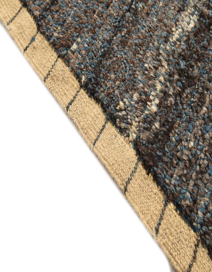 Detail image of  6' x 9' 9  Hand Knotted Moroccan Wool Rug