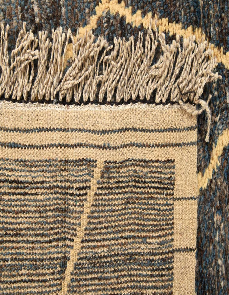 Detail image of  6' x 9' 9  Hand Knotted Moroccan Wool Rug