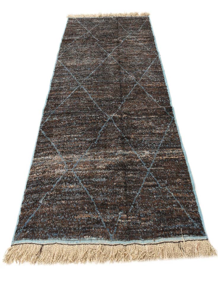 Detail image of  6' 6 x 9' 4  Hand Knotted Moroccan Wool Rug