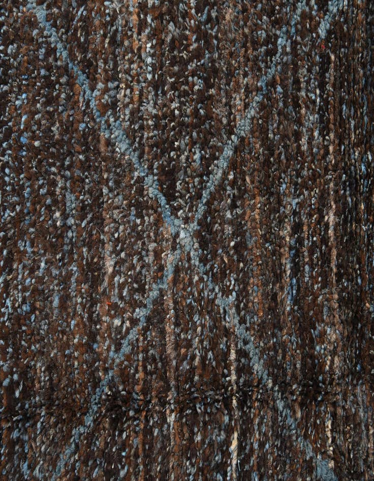 Detail image of  6' 6 x 9' 4  Hand Knotted Moroccan Wool Rug