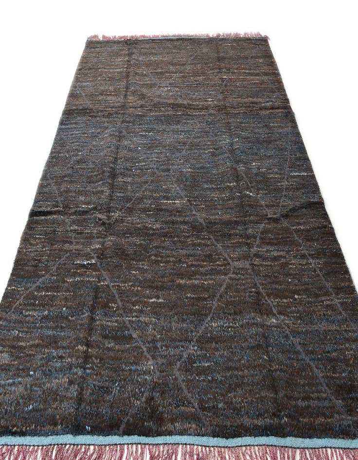 Detail image of  8' 8 x 11' 10  Hand Knotted Moroccan Wool Rug