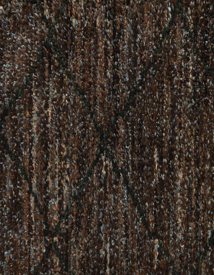 Detail image of  6' 1 x 9' 1  Hand Knotted Moroccan Wool Rug