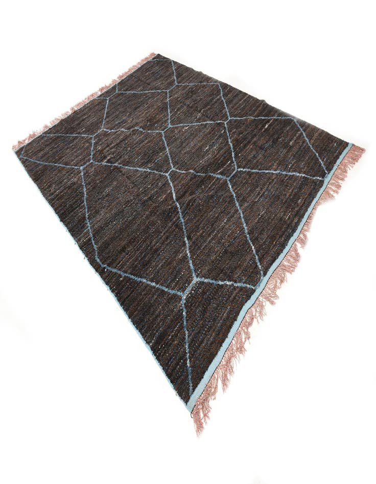 Detail image of  8' x 10' 6  Hand Knotted Moroccan Wool Rug