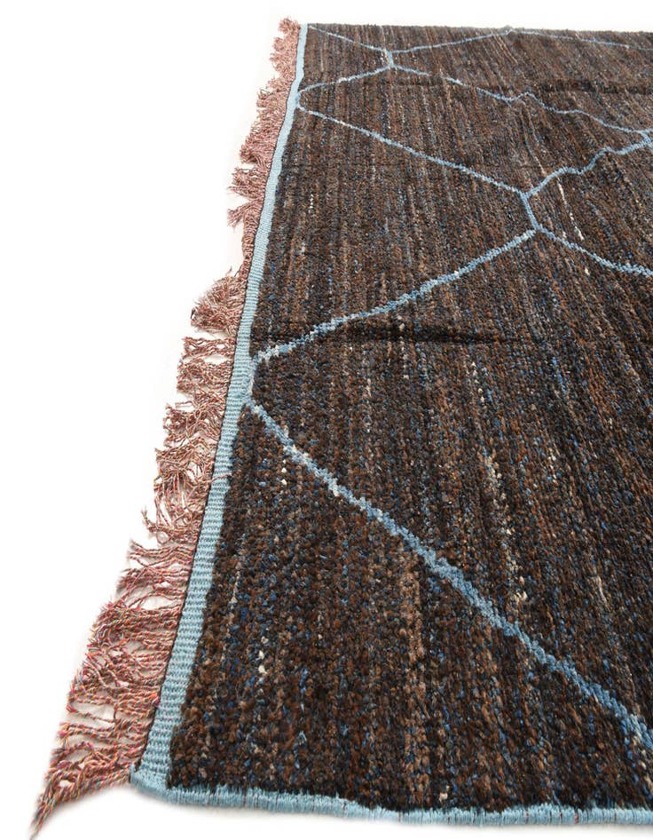 Detail image of  8' x 10' 6  Hand Knotted Moroccan Wool Rug