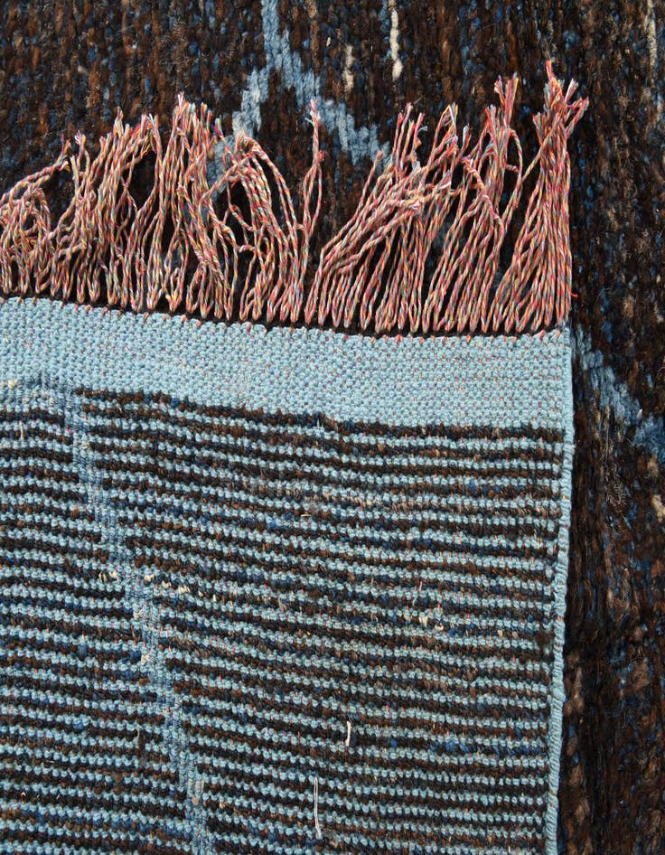 Detail image of  8' x 10' 6  Hand Knotted Moroccan Wool Rug