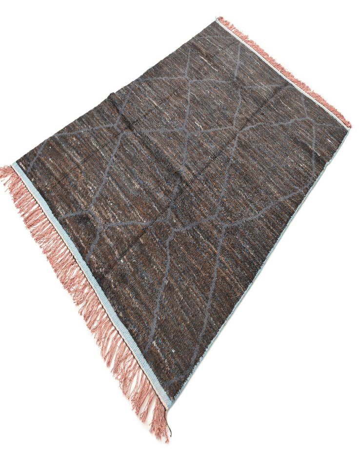 Detail image of  6' x 9' 5  Hand Knotted Moroccan Wool Rug