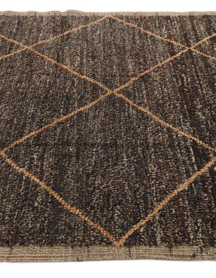 Detail image of  5' 2 x 8' 9  Hand Knotted Moroccan Wool Rug