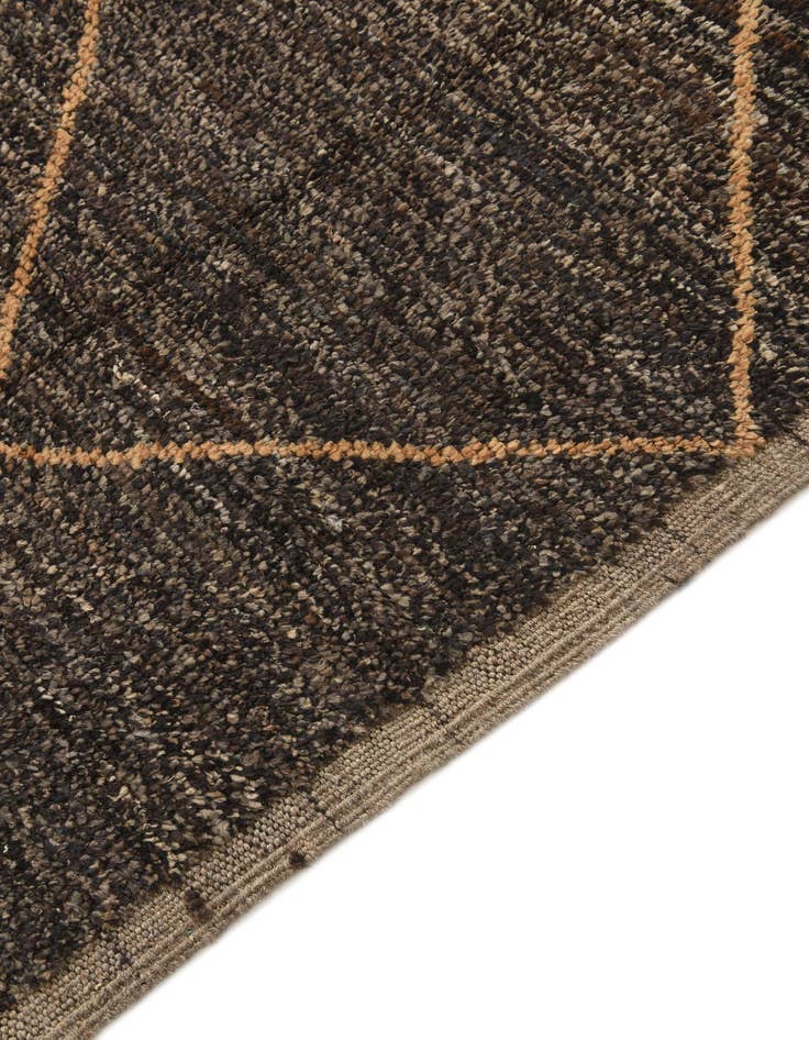 Detail image of  5' 2 x 8' 9  Hand Knotted Moroccan Wool Rug