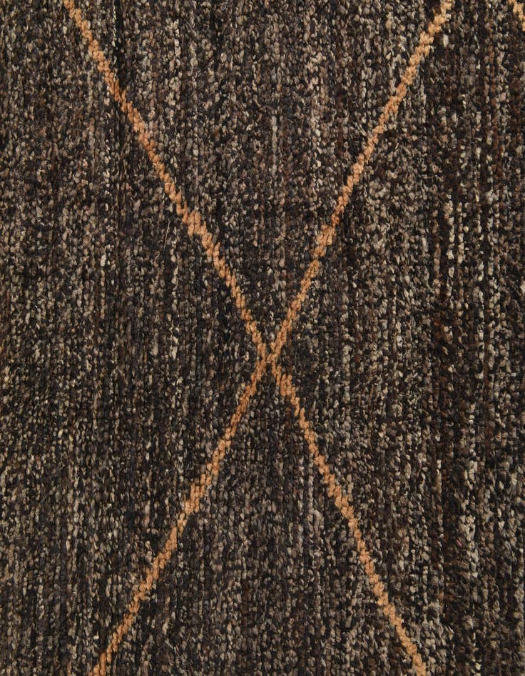 Detail image of  5' 2 x 8' 9  Hand Knotted Moroccan Wool Rug