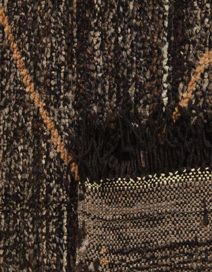 Detail image of  5' 2 x 8' 9  Hand Knotted Moroccan Wool Rug