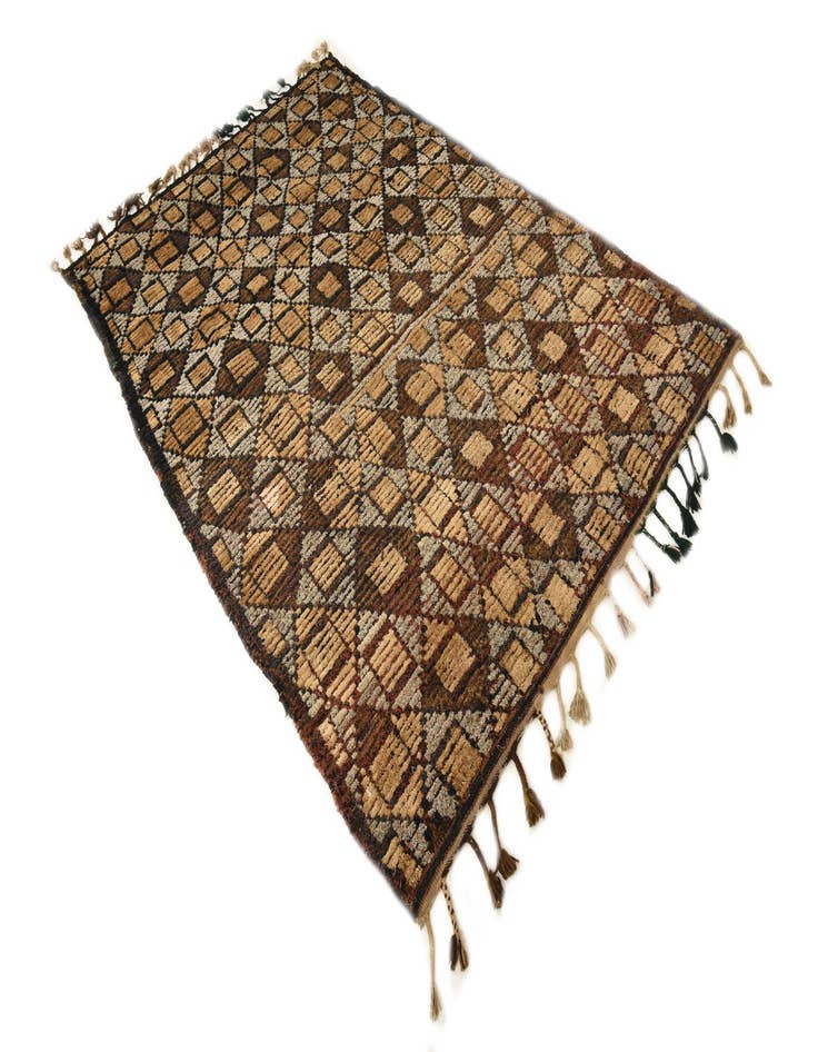 Detail image of  5' 6 x 7' 10  Hand Knotted Moroccan Wool Rug