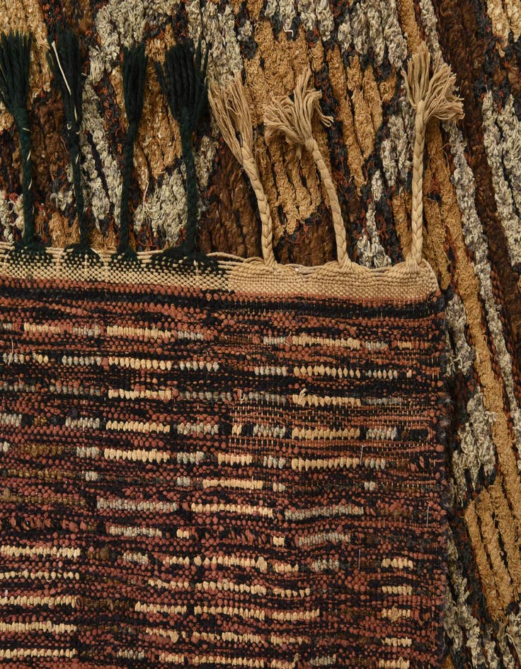 Detail image of  5' 6 x 7' 10  Hand Knotted Moroccan Wool Rug