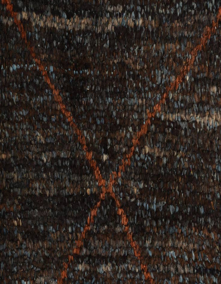 Detail image of  6' 1 x 9' 3  Hand Knotted Moroccan Wool Rug