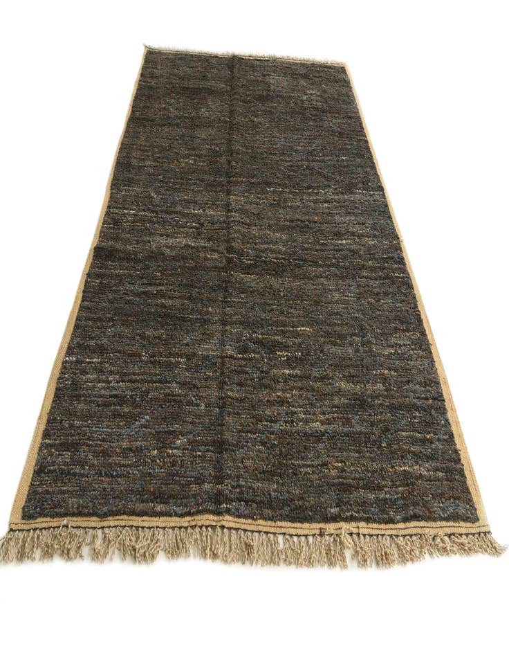 Detail image of  6' 4 x 9' 4  Hand Knotted Moroccan Wool Rug