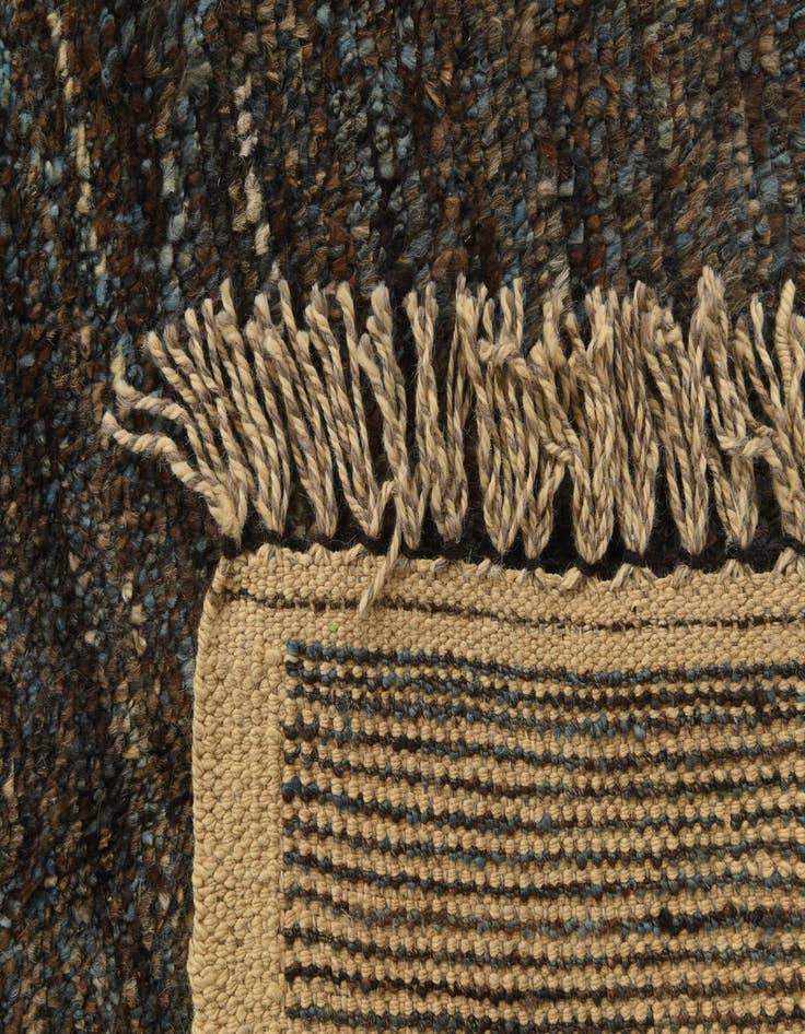 Detail image of  6' 4 x 9' 4  Hand Knotted Moroccan Wool Rug