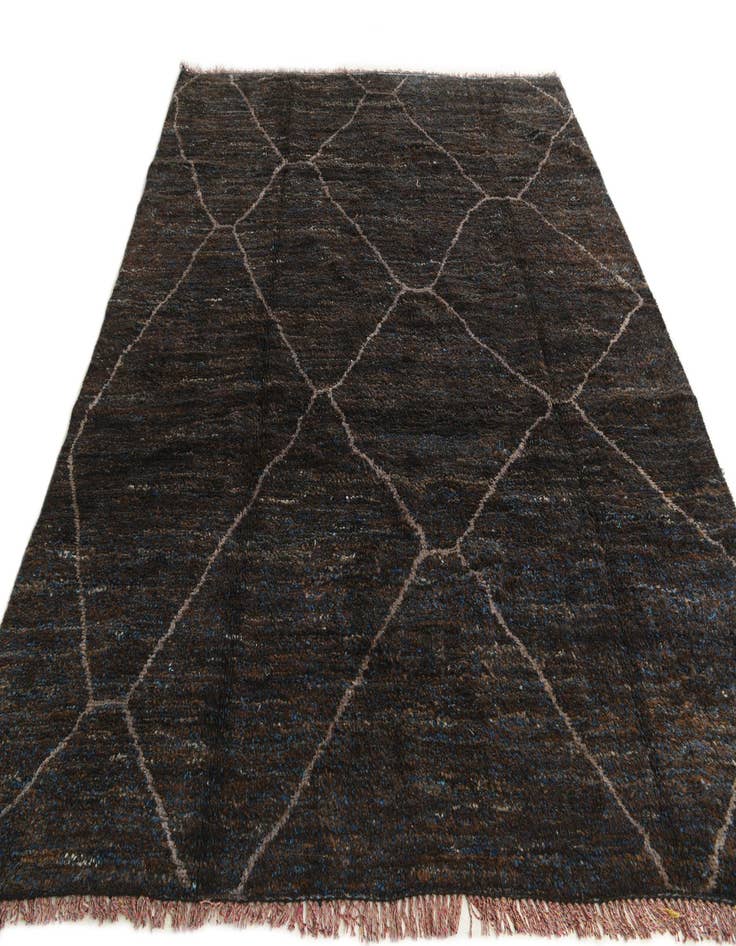 Detail image of  8' x 9' 8  Hand Knotted Moroccan Wool Rug