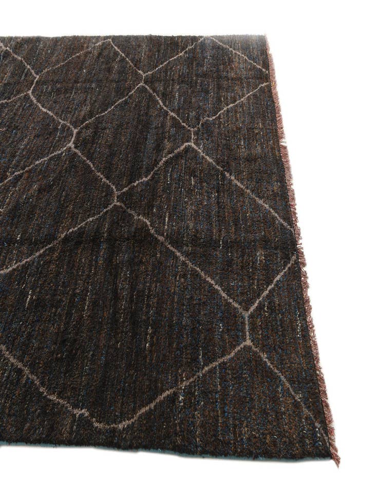 Detail image of  8' x 9' 8  Hand Knotted Moroccan Wool Rug